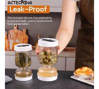 1 pezzo Contenitore per sottaceto con setaccio Separazione dell'acqua e dell'olio Barattolo per sottaceti e olive con forcella Contenitori per alimenti ermetici antigoccia e capovolgibili Riutilizzabi