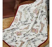 1 pezzo Coperta in flanella di Edvige che brilla al buio, morbida e calda, senza perdita di pelucchi, disponibile in varie misure per divano, letto, pisolino, Natale, idee regalo 100*150,120*200,150*2