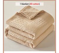1 pezzo Coperta in garza waffle morbida & confortevole, amica della pelle, colore unito, adatta per letto, divano, cuscino - perfetta per il relax e le coccole 100*150,150*200,180*200,200*230Geometric