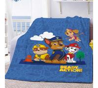 1 pezzo Coperta in peluche a tema Paw Patrol, decorativa per divano e camera, coperta calda, coperta per aria condizionata, adatta per tutte le stagioni, può essere usata come piumino, adatta per adul