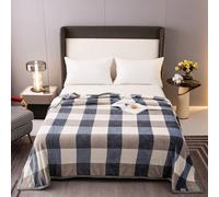 1 pezzo Coperta in pile di corallo, coperta foderata termicamente, coperta per il pisolino, coperta per l'ufficio, coperta in pile spesso a doppio strato adatta per tutte le stagioni 100*150,120*200,1