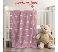 1 pezzo Coperta personalizzata con nome personalizzato, un ottimo regalo per le vacanze per compagni di classe, amici e familiari. Può essere utilizzato per il relax, il campeggio, i viaggi ed è anche