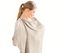 1 pezzo Copertina da allattamento da esterno, panno anti-sguardi per l'allattamento al seno, poncho da allattamento nei colori caffè, beige, blu, verde Tagli UnicaColore unicoTessuto