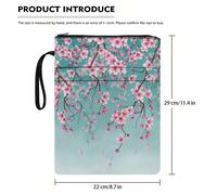 1 pezzo Copertina per libro a tema sakura con cerniera, custodia imbottita per proteggere il libro, copertina per libri tascabili, custodia per libri, borsa per libri, borsa per libri stampata con tas