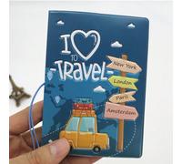 1 pezzo Copertina per passaporto 3D creativa, custodia per passaporto, porta passaporto, portafoglio per passaporto e carte, accessori da viaggio leggeri e alla moda, articoli scolastici per volo, per