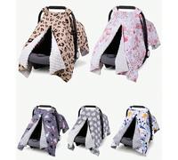 1 pezzo Copertina per seggiolino auto per bambini, super morbida e in peluche, con foro per vedere il bambino, comoda per l'allattamento, può essere usata anche come morbida coperta per neonati e bamb