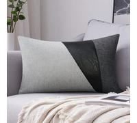 1 Pezzo Copertura Cuscino In Pu Dallo Stile Moderno E Semplice, Senza Anima Del Cuscino Per Cuscino Del Divano 45*45,30*50Blocchi di colorePoliestere