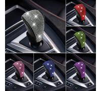 1 pezzo Copertura per leva del cambio auto con diamanti incastonati, copertura universale per leva del cambio auto, decorazione per interni auto, protezione per la leva del cambio Tagli UnicaCristallo