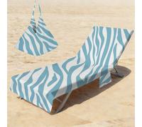1 pezzo Copertura per sedia da spiaggia in microfibra con stampa zebrata e tasca, leggera e traspirante, ideale per viaggi e vacanze al mare, essenziale per il bordo piscina | Copertura stile estivo |