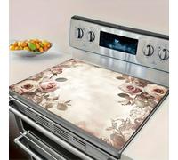 1 pezzo Copertura protettiva con motivo floreale retrò resistente al calore, superficie antiscivolo e antigraffio, in poliestere facile da pulire, utilizzabile per cucina, lavatrice, asciugatrice, cop