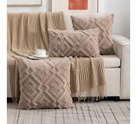 1 Pezzo Copri Cuscino Geometrico In Peluche Senza Anima Interna, Stile Bohemien Per Decorazione Casa In Soggiorno O Camera Da Letto, Copri Cuscino Da Usare In Tutte Le Stagioni 40*40,45*45,60*60,30*50