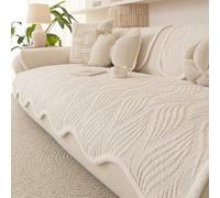 1 pezzo Copri divano in peluche spesso, cuscino per divano in jacquard per autunno/inverno, caldo e morbido, adatto per animali domestici, durevole, adatto per soggiorno, camera da letto, esterno, ada