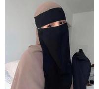 1 pezzo Copri viso in chiffon monocromatico morbido e delicato per la pelle, hijab da donna per abaya Questo prodotto non è un dispositivo medico o dispositivi di protezione personale (DPI) e Shein no