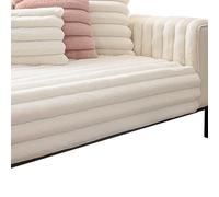 1 Pezzo, Copridivano Per Cani Lavabile Copridivani Antiscivolo Per 2-3 Cuscini, Morbidi Cuscini In Peluche, Protezione Per Mobili(White,90x260cm)