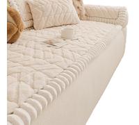 1 Pezzo, Copridivano Per Cani Lavabile, Copridivano Antiscivolo Per 2-3 Cuscini, Cuscinetti Spessi, Protezione Per Mobili(White,90x160cm)