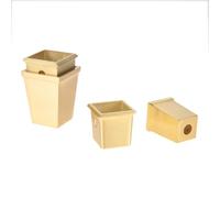 1 pezzo Coprigambe for mobili quadrati Punta in rame massiccio Ottone massiccio Coprigambe for sedie da tavolo Coprigambe conico Coprigambe Decorativo Fondo 42x30x53/38x32x35/35x28x33/28x23x40mm(35x28