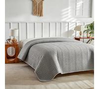 1 pezzo Copriletto imbottito leggero e morbido di grandi dimensioni, colore grigio, coperta sottile adatta per tutte le stagioni, primavera e estate 100*150,200*230,150cm*200cm,200cm*200cm,220cm*240cm