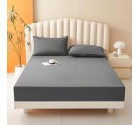 1 pezzo Coprimaterasso impermeabile tinta unita, amichevole per la pelle, morbido e confortevole, coprimaterasso, copriletto da camera da letto, comodo materasso per il sonno, adatto per tutte le stag