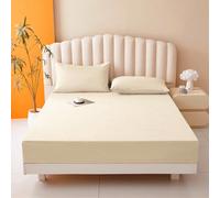 1 pezzo Coprimaterasso impermeabile tinta unita, morbido e confortevole, coprimaterasso, copriletto da camera da letto, comodo materasso imbottito, adatto per tutte le stagioni 140*200,100*200,120*200
