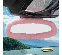 1 pezzo Coprispecchietto retrovisore soffice e carino, decorazioni per interni automobilistici per le donne Tagli UnicaPoliestere