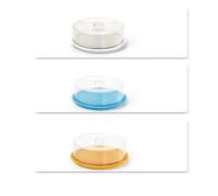 1 Pezzo Copritorta Tondo con Coperchio Trasparente Delice 35 x 12 cm 3 Colori