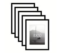 1 Pezzo Cornice Nera, Valorizza i tuoi ricordi con una versatile cornice nera - Decorazione da parete e da tavolo! Con opzioni di appendere o poggiare, disponibile in varie misure adatte per foto da 1