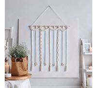 1 pezzo Cornice portafoto da parete in stile macramè boho con nappine, cornice galleggiante in stile bohémien per appunti, gestione e organizzazione di capelli, collage, decorazione da camera da letto