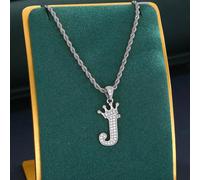 1 Pezzo Corona Iniziale Lettera Fascino Girocollo Twist In Argento Con Nome Personalizzato Per Ragazzo E Ragazza, Collana Alfabeto Choker Per Regalo Di Compleanno Per Bambini A,B,C,D,E,F,G,H,I,J,K,L,M