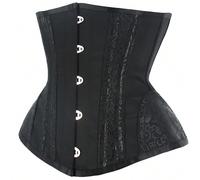 1 pezzo Corsetto stringivita da donna con 16 stecche d''acciaio per una figura a clessidra e stile gotico vintage, adatto da indossare con un vestito, per Ognissanti L,M,S,XL,XS,XXL,XXSPoliestere