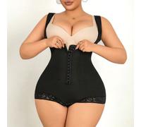 1 pezzo Corsetto superiore da donna, modellante, per il periodo post-parto, contenitivo per l addome, sollevatore di glutei, con zip, schiena aperta, in pizzo L,M,S,XL,XS,XXL,XXXL,XXXXLColore unicoTes