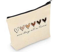 1 pezzo Cosmetic Bag Piccola borsa cosmetica naturale impermeabile Zip Cosmetic Bag Girlfriends regalo per le ragazze sorelle