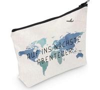 1 pezzo Cosmetic Bag Piccola borsa cosmetica naturale impermeabile Zip Cosmetic Bag Girlfriends regalo per le ragazze sorelle