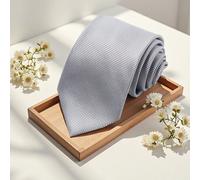 1 pezzo Cravatta da uomo a quadri tinta unita, adatta per affari, luogo di lavoro, matrimonio, festa, regalo per le vacanze Tagli UnicaColore unicoPoliestere