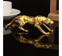 1 pezzo Creativo, alla moda, decorazione in oro elettrolitico di lusso a forma di pantera, adatto come regalo per la Festa del Papà, per il ritorno a scuola Tagli UnicaABS