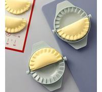 1 pezzo Creativo Attrezzo da cucina per fare ravioli e pressare la pasta - Strumento da campeggio Tagli Unica,Verde-2 pezziABS