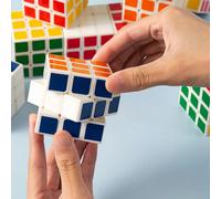 1 pezzo Cubo di Rubik 3x3x3 veloce, compatto e portatile, 6 colori vivaci per una facile osservazione, adatto per il relax e la pratica in qualsiasi occasione, ottimo regalo per Natale o compleanno 3