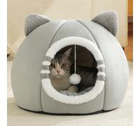 1 pezzo Cuccia per gatti, cuccia per gattini, cuccia per gatti lavabile per gatti da interni, cuccia per animali domestici super morbida per cuccioli e gattini con fondo antiscivolo L 40x40x40cm,Misur