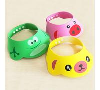 1 pezzo Cuffia da doccia regolabile e impermeabile per bambini - Disegno a cartone animato, materiale EVA, morbida e portatile, 3 opzioni di colore, essenziale per il bagno, si adatta alla forma della