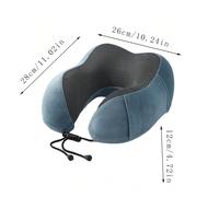 1 pezzo Cuscino da viaggio a forma di U in memory foam, senza scatola di immagazzinaggio, cuscino da viaggio portatile per riposare, cuscino da collo a lento ritorno, per riposare in ufficio, cuscino 