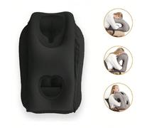 1 pezzo Cuscino da viaggio gonfiabile per aereo, cuscino ad aria per il collo per dormire, cuscino da viaggio, poggiatesta e poggiacollo gonfiabile portatile per evitare dolori al collo e alle spalle,