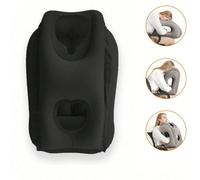 1 pezzo Cuscino da viaggio gonfiabile per aereo, cuscino ad aria per il collo per dormire, cuscino da viaggio, poggiatesta e collo gonfiabile portatile, per evitare dolori al collo e alle spalle, cusc