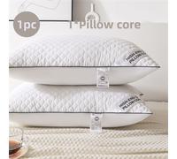 1 pezzo Cuscino di qualità da hotel a 5 stelle, con rivestimento in maglia estremamente morbido e massaggiante, allevia pressione su spalle e collo, favorisce un sonno più veloce, confortevole ed elas