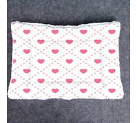 1 pezzo Cuscino morbido per lettino per animali domestici, tappetino reversibile per gabbia per cani con disegno a cuore a rombi, lavabile per cani di taglia piccola/media/grande, adatto per tutte le 
