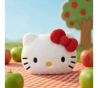 1 pezzo Cuscino peluche a forma di gatto con fiocco rosso classico, carino cuscino per pisolino sul divano o letto, adatto anche per auto, camera da letto, pausa pranzo, un regalo di compleanno perfet