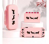 1 pezzo Custodia/cover protettiva con design carino di cucciolo, compatibile con Switch2 (2025), Switch NS, Switch OLED, Switch Lite, accessori per Switch2/Switch, set completo inclusa borsa per il tr