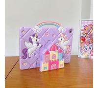 1 pezzo Custodia di protezione per iPad con design di castello e unicorno, compatibile con iPad 7/8/9, iPad Air 5/4/3 9a generazione 10.2", iPad Pro 11", iPad Mini 5, A7/A8/A9 Plus Ipad Mini 1/2/3,IPa