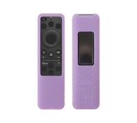 1 pezzo Custodia in silicone con telecomando compatibile con Samsung BN59-01480A, telecomando TV Custodia antiscivolo con cordino (solo custodia) (viola fosforescente)