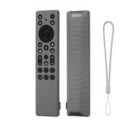 1 pezzo Custodia in silicone con telecomando compatibile con TCL RC813A/RC923A, telecomando TV Custodia antiscivolo con cordino (solo custodia) (Grigio)