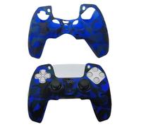 1 pezzo custodia in silicone per controller PlayStation 5, design con stampa a trasferimento d'acqua, antiscivolo, anti graffio, anti-sudore per migliorare il gameplay, apertura grande nella parte inf