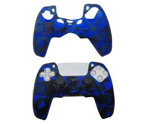 1 pezzo custodia in silicone per controller PlayStation 5, design con stampa a trasferimento d'acqua, antiscivolo, anti graffio, anti-sudore per migliorare il gameplay, apertura grande nella parte inf